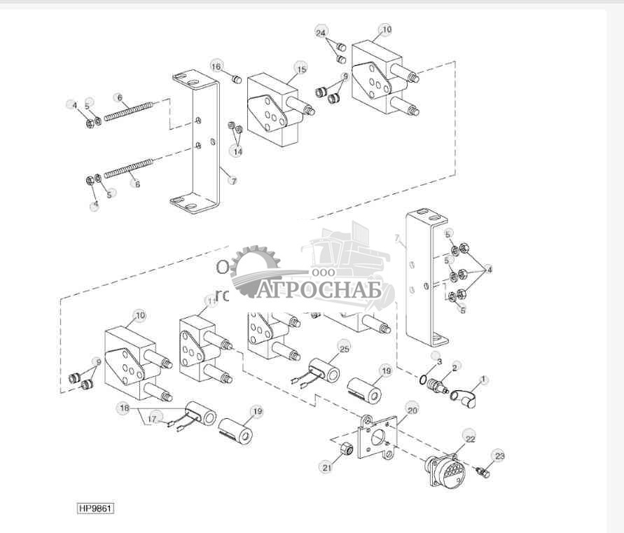 Solenoid Control Valve Module Assembly And Mountings 